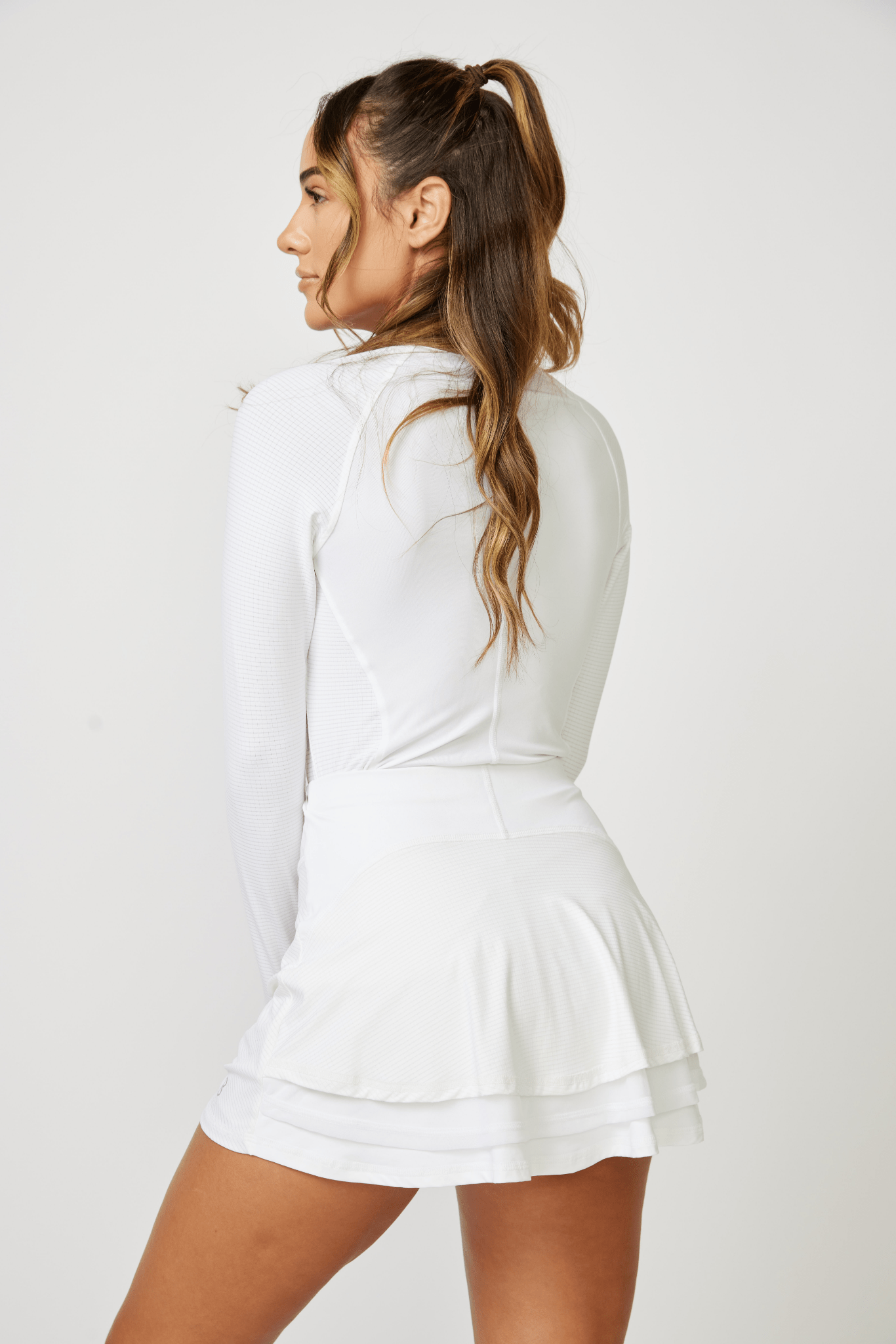 14" High Waisted Skort - Palm Beach - Sofibella