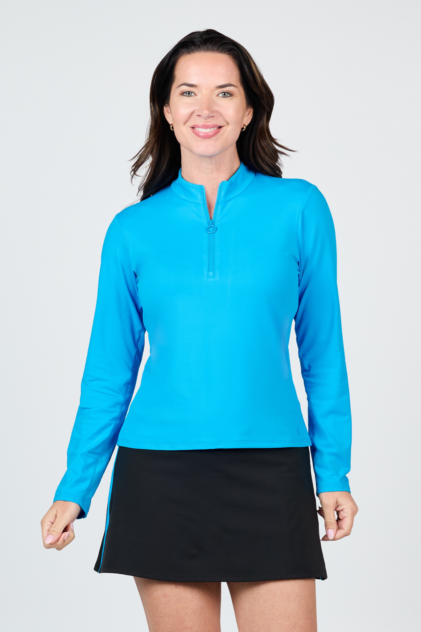 Zip Long Sleeve - Electric Blue