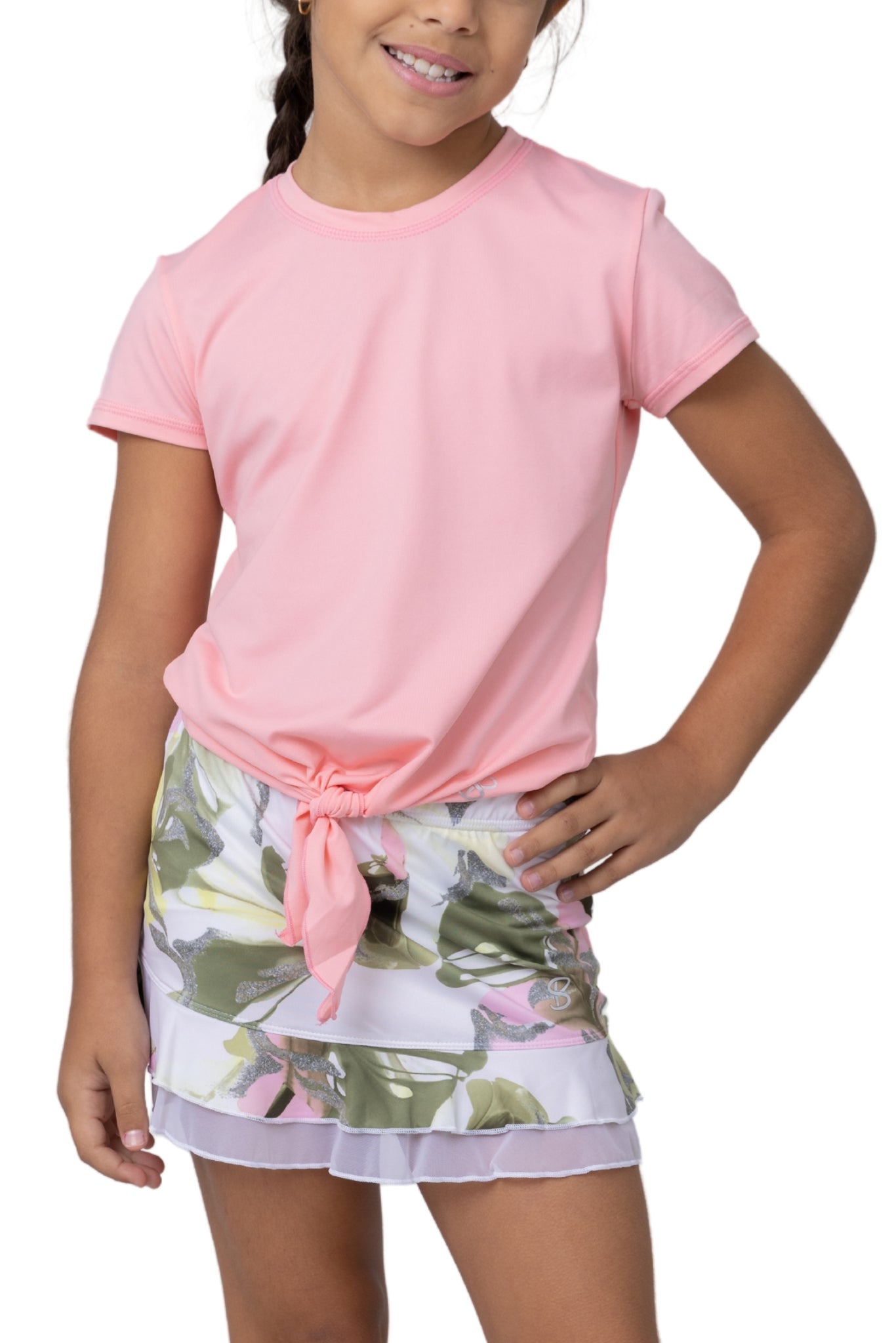 Girl's Short Sleeve Tie - UV Girls - Sofibella