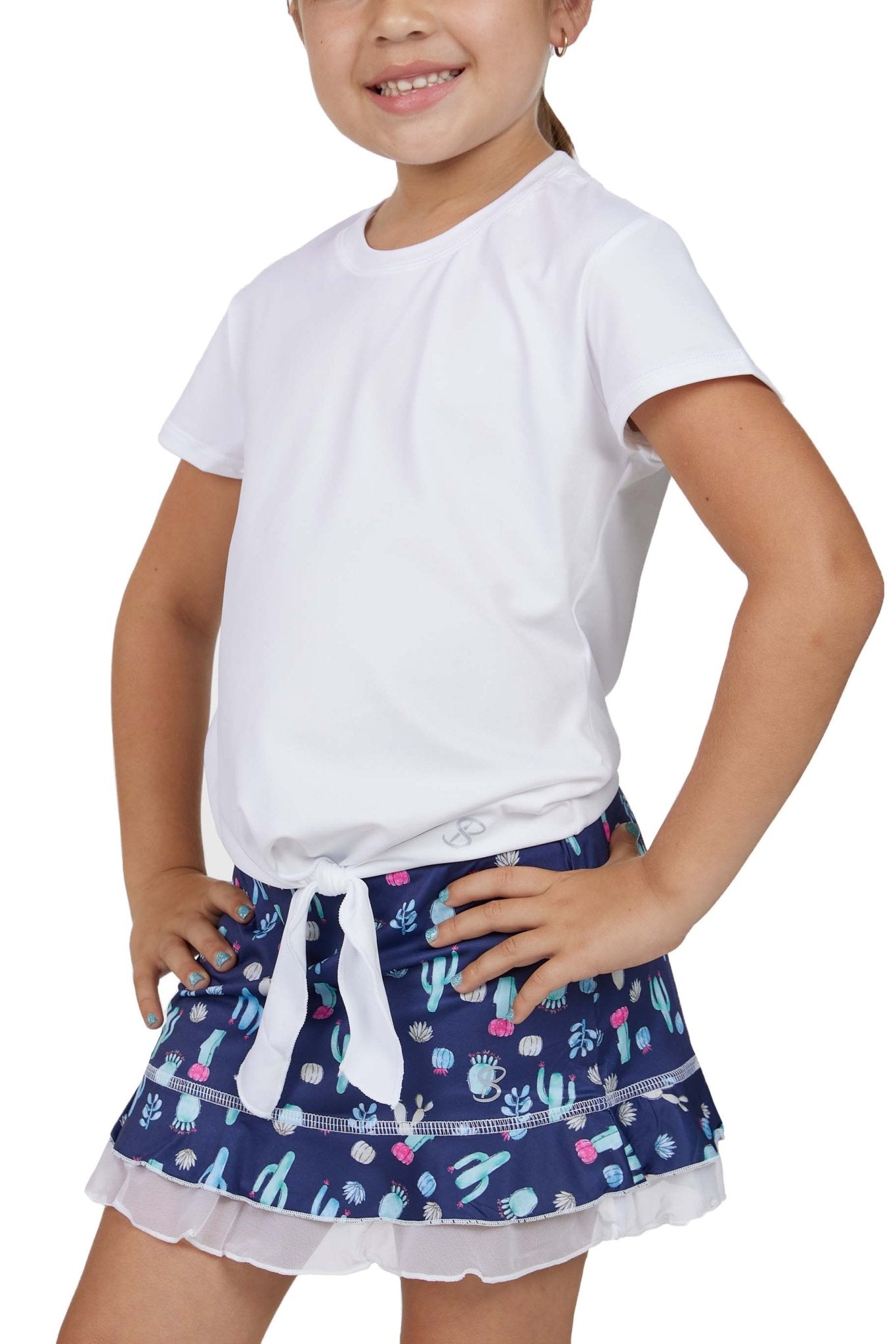 Girl's Short Sleeve Tie - UV Girls - Sofibella