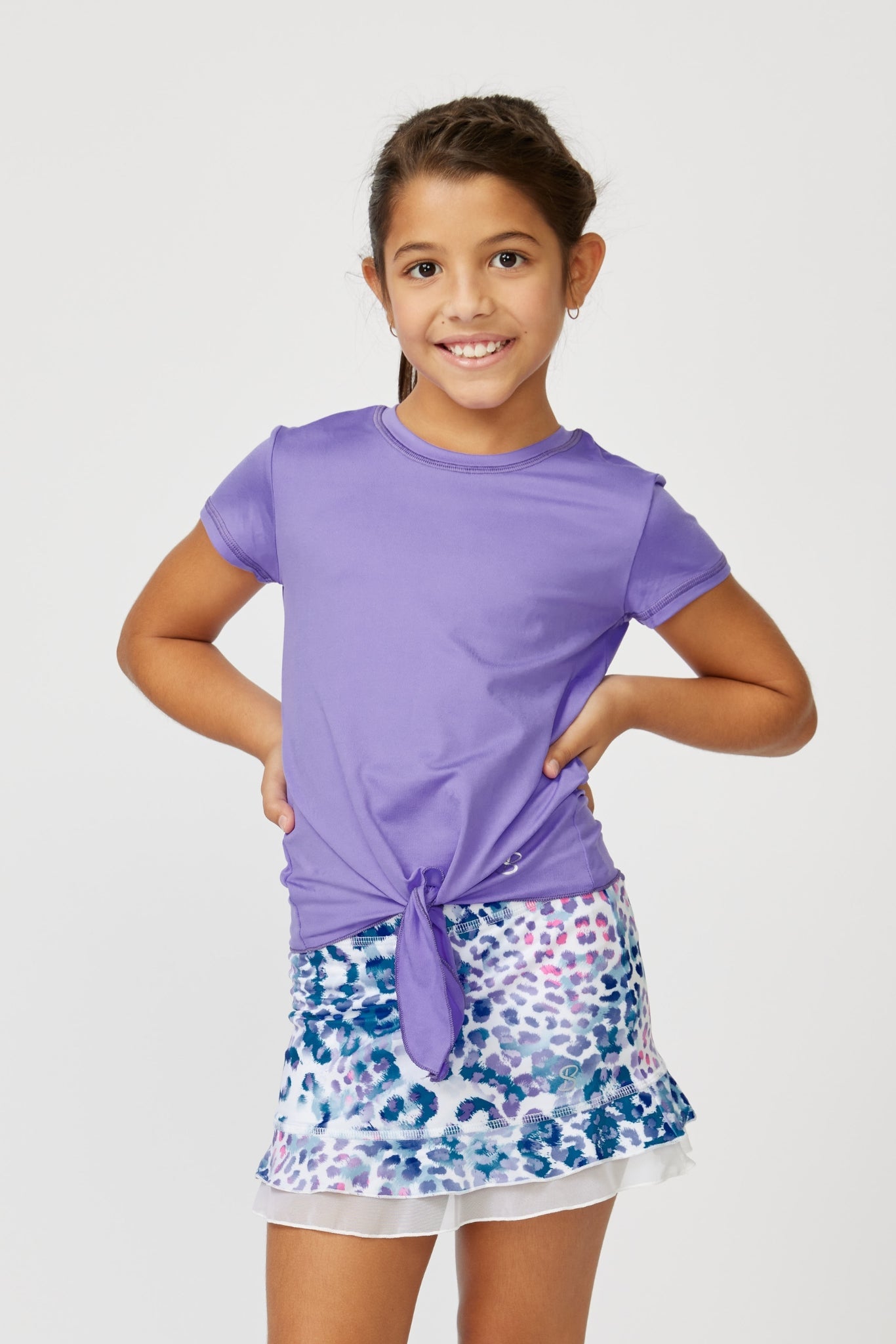 Girl's Short Sleeve Tie - UV Girls - Sofibella