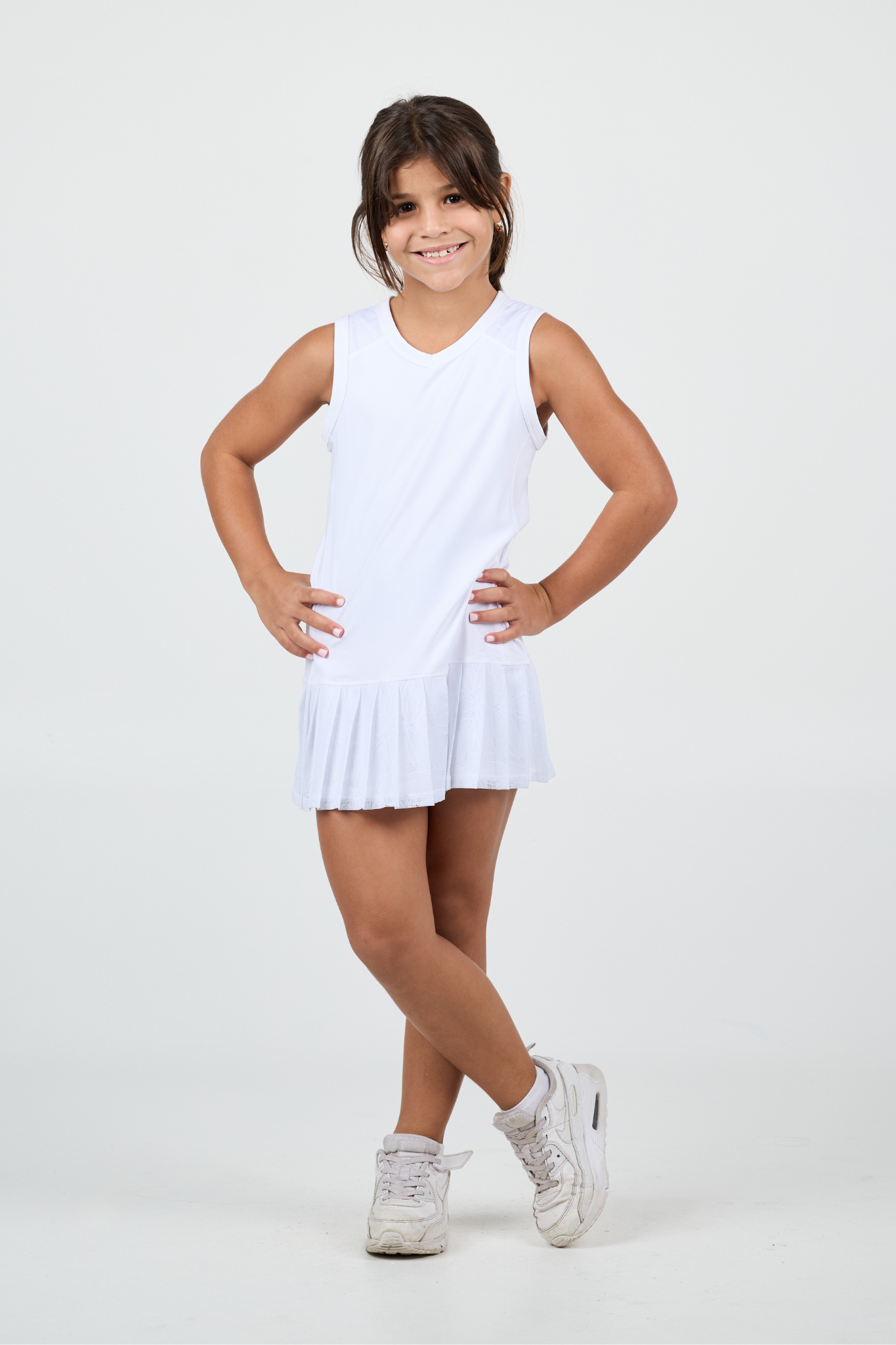 Girl's Dress - White Lotus