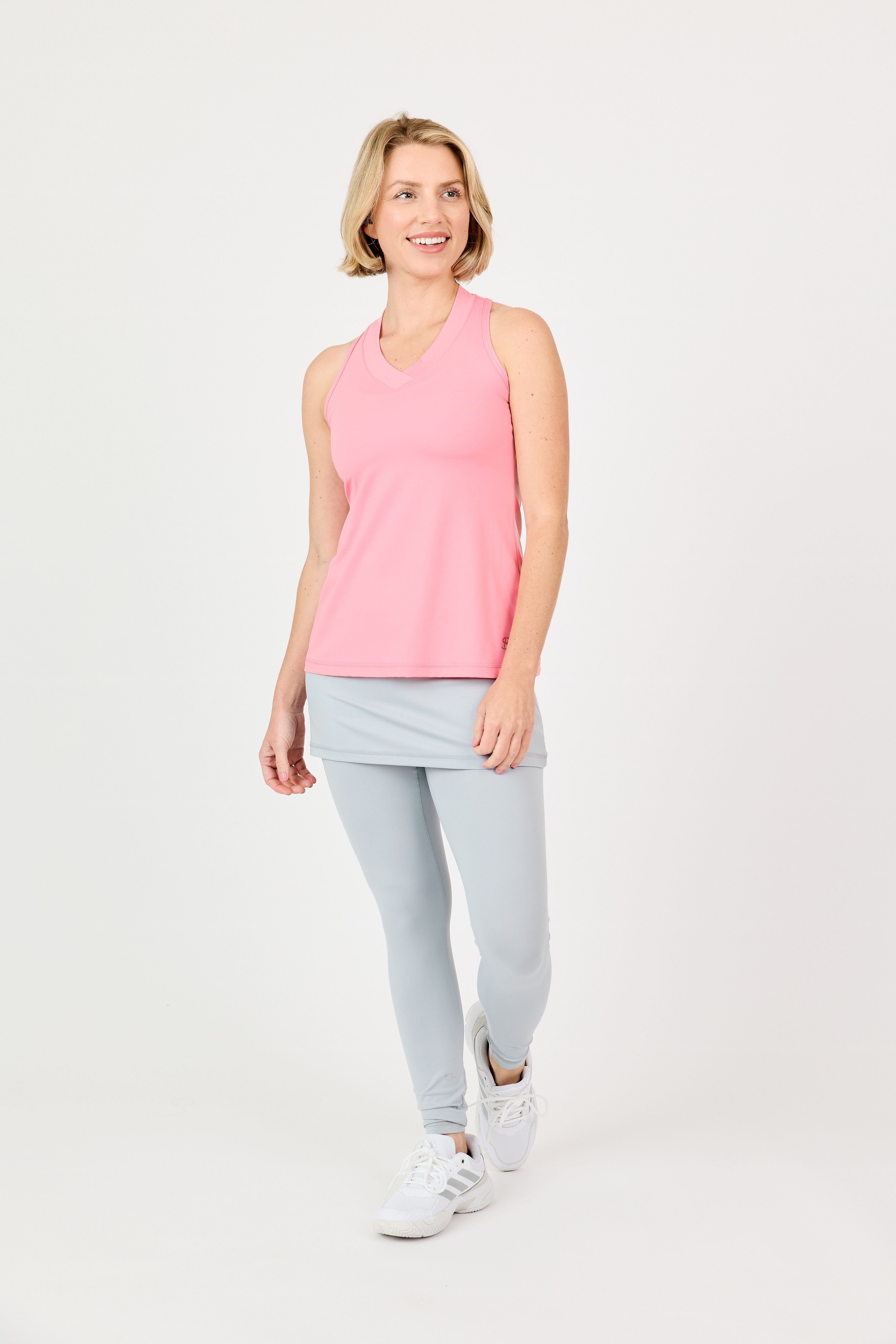 Women's Racerback Tennis Top by Sofibella - UV Colors Women's Racerback Tennis Top by Sofibella - UV Colors
