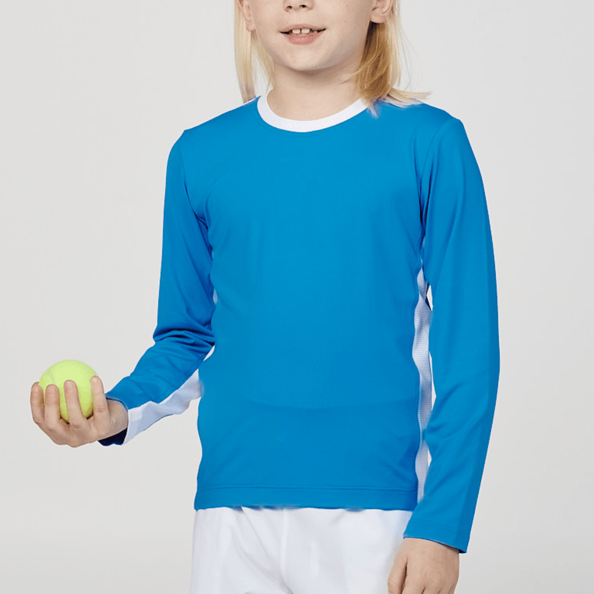 Boy's Turquoise Long Sleeve Tennis Top by Sofibella