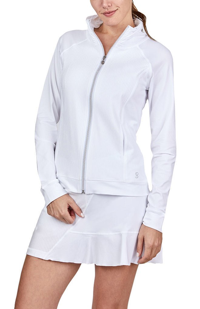 White Tennis Jacket - FINAL SALE - Sofibella